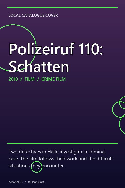 Polizeiruf 110: Schatten poster