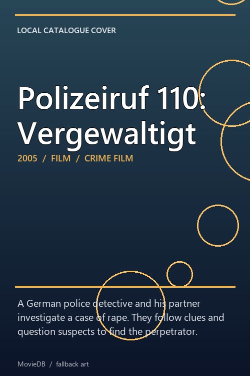 Polizeiruf 110: Vergewaltigt poster
