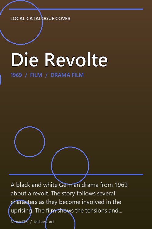Die Revolte poster