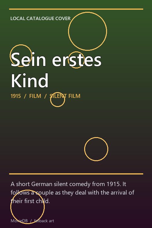 Sein erstes Kind poster