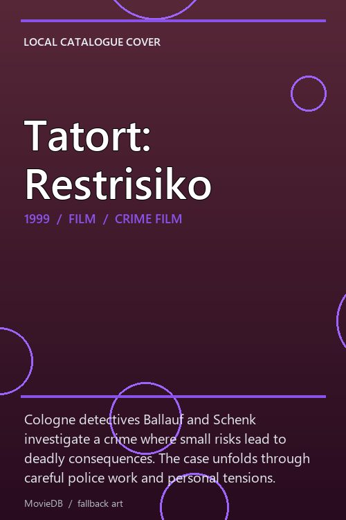 Tatort: Restrisiko poster