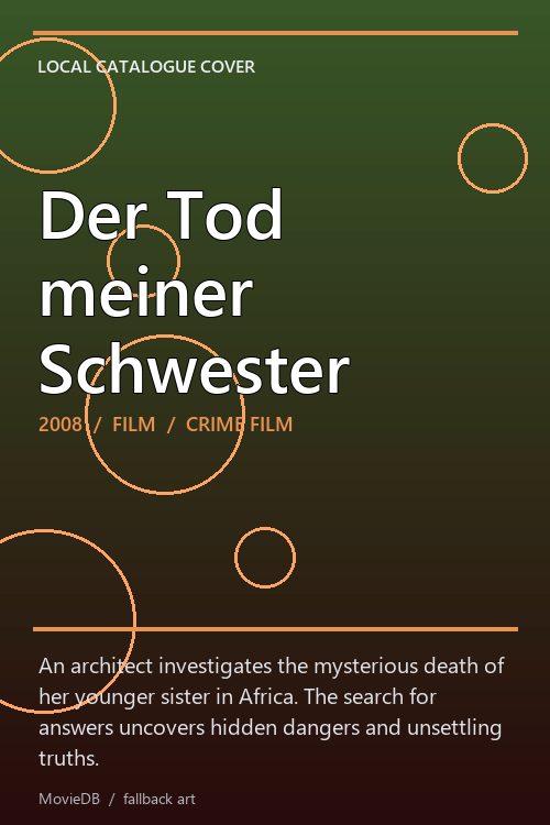 Der Tod meiner Schwester poster