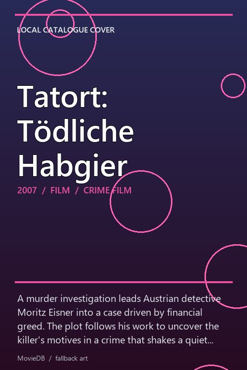 Tatort: Tödliche Habgier poster