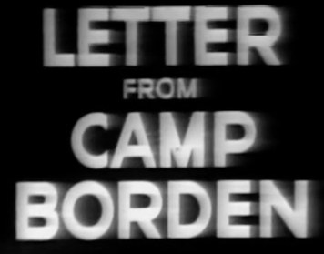 Letter from Camp Borden poster