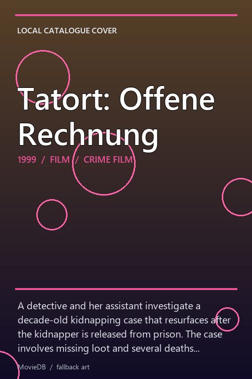 Tatort: Offene Rechnung poster