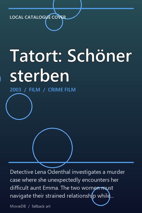 Tatort: Schöner sterben poster