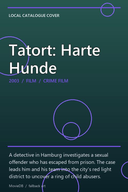Tatort: Harte Hunde poster
