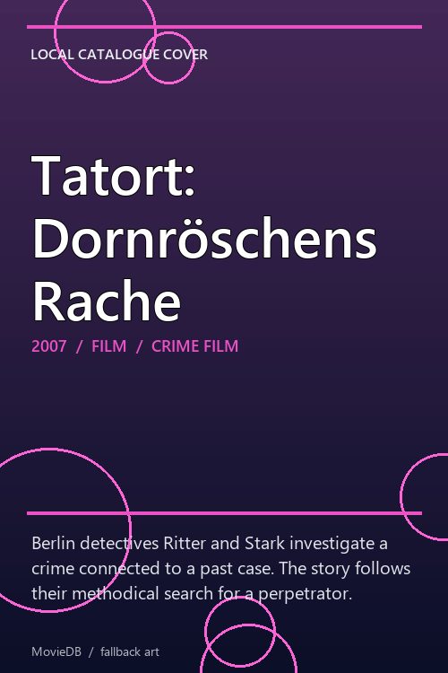 Tatort: Dornröschens Rache poster