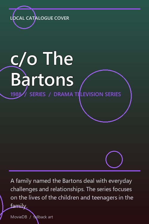 c/o The Bartons poster