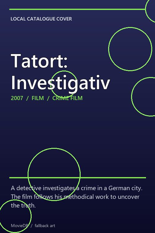 Tatort: Investigativ poster