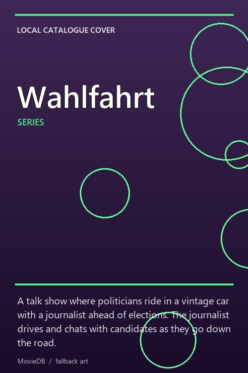 Wahlfahrt poster