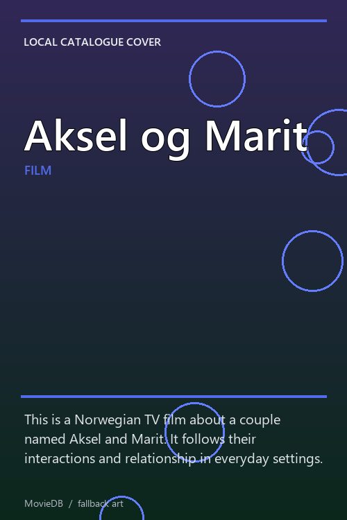 Aksel og Marit poster