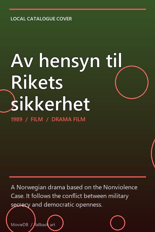 Av hensyn til Rikets sikkerhet poster