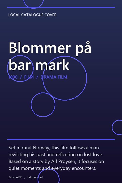 Blommer på bar mark poster