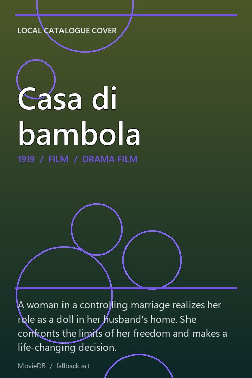 Casa di bambola poster
