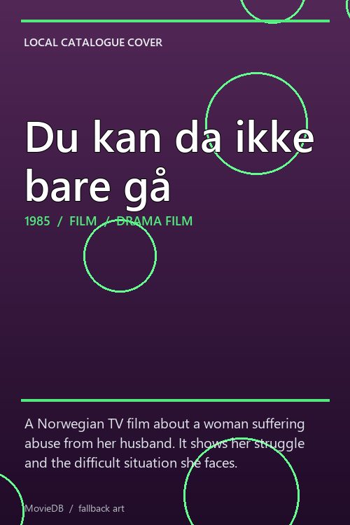 Du kan da ikke bare gå poster