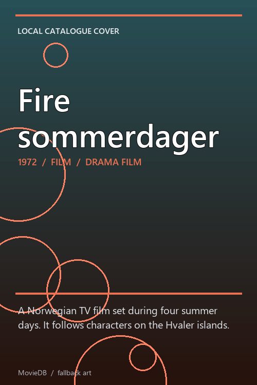Fire sommerdager poster