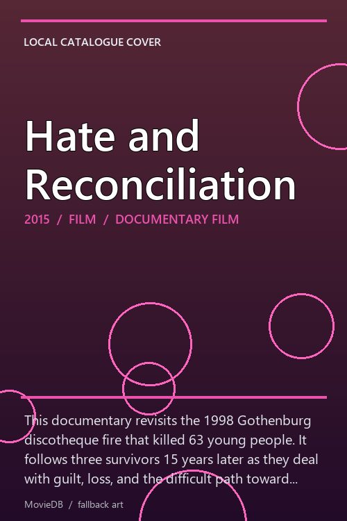 Hate and Reconciliation poster