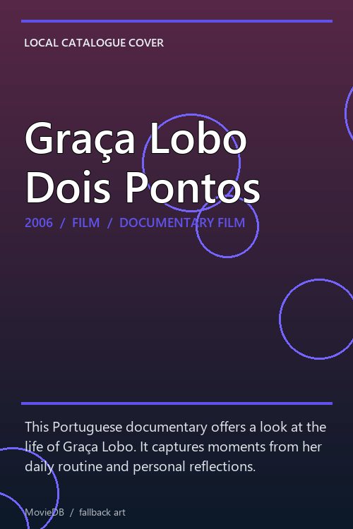 Graça Lobo Dois Pontos poster