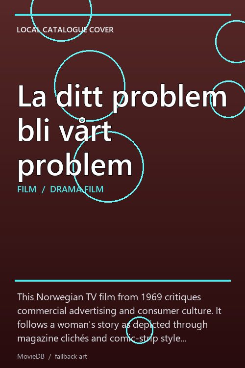 La ditt problem bli vårt problem poster