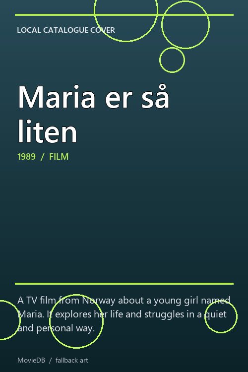 Maria er så liten poster