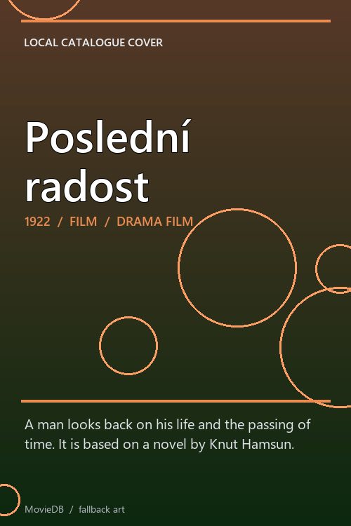 Poslední radost poster