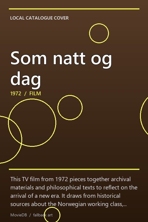 Som natt og dag poster