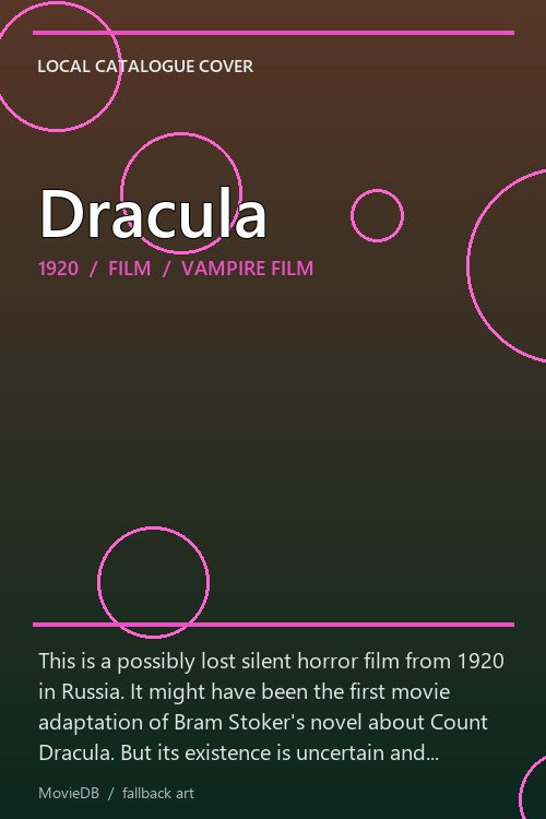 Dracula poster
