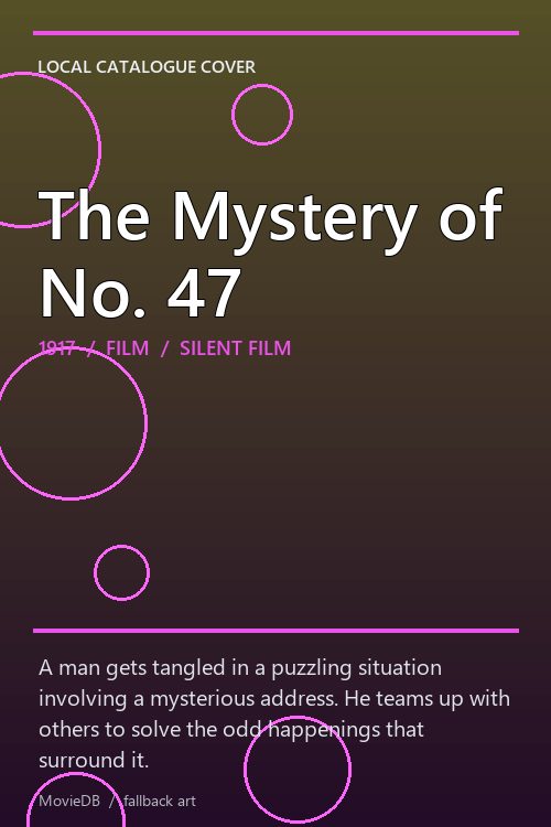 The Mystery of No. 47 poster