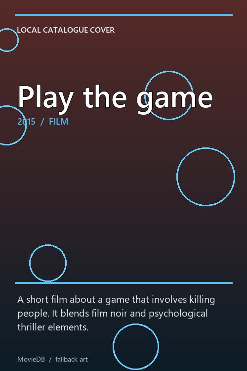 Play the game poster
