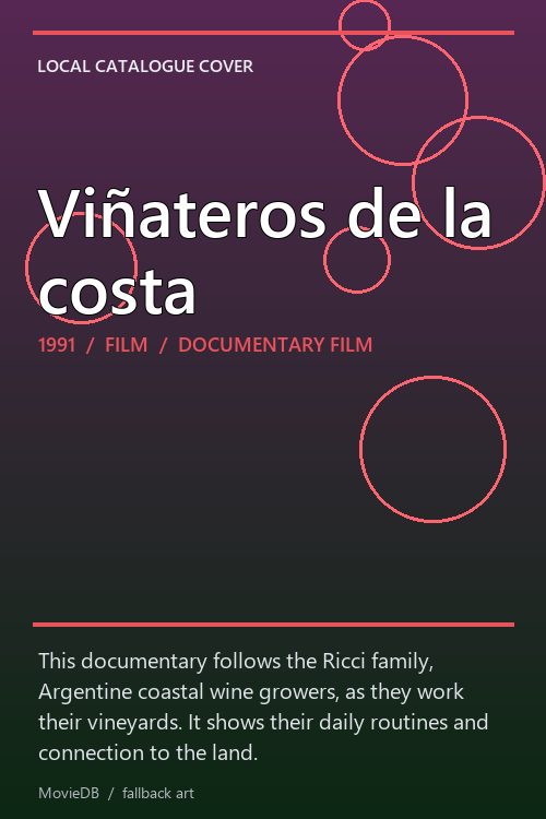 Viñateros de la costa poster