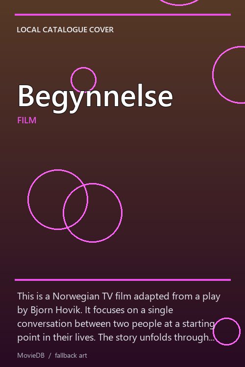Begynnelse poster