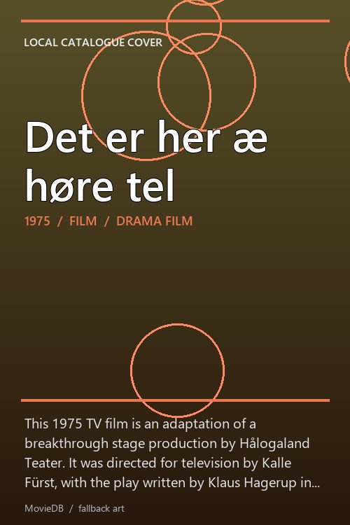 Det er her æ høre tel poster