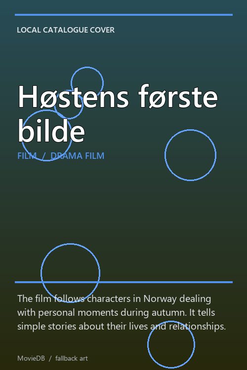 Høstens første bilde poster