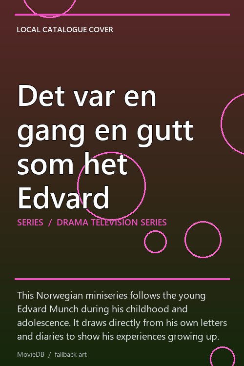 Det var en gang en gutt som het Edvard poster
