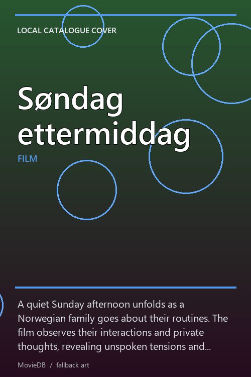 Søndag ettermiddag poster