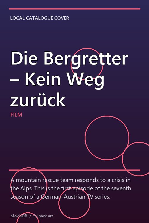 Die Bergretter – Kein Weg zurück poster