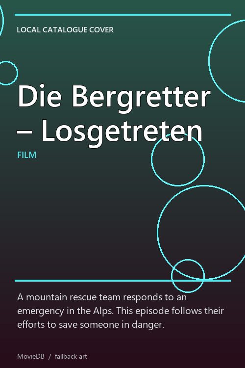 Die Bergretter – Losgetreten poster