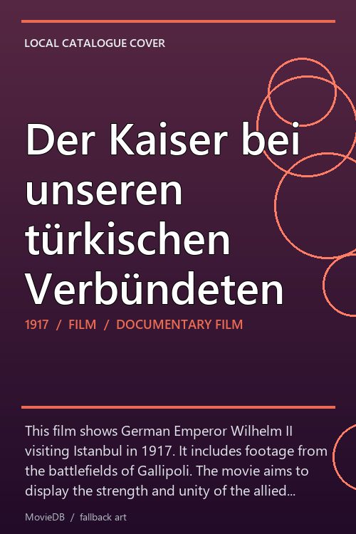 Der Kaiser bei unseren türkischen Verbündeten poster