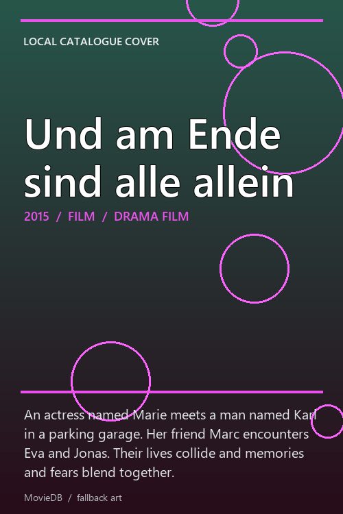 Und am Ende sind alle allein poster