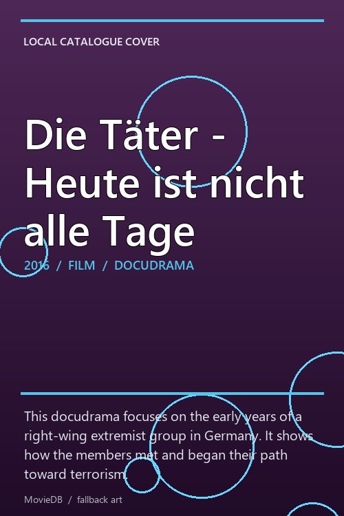 Die Täter - Heute ist nicht alle Tage poster