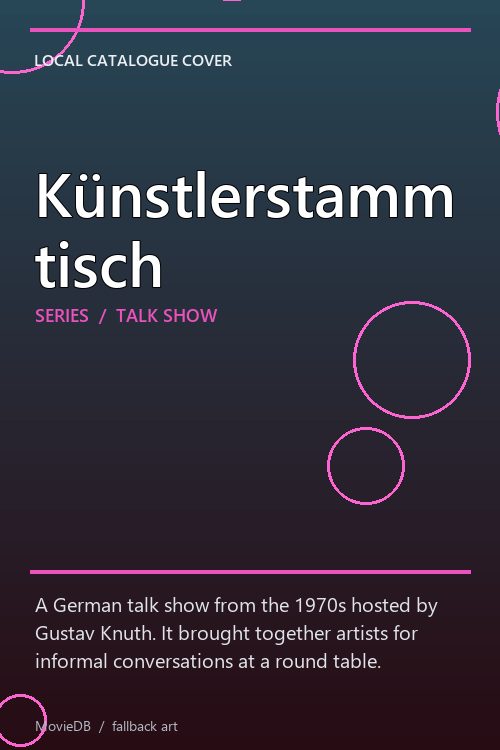 Künstlerstammtisch poster