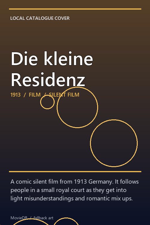 Die kleine Residenz poster