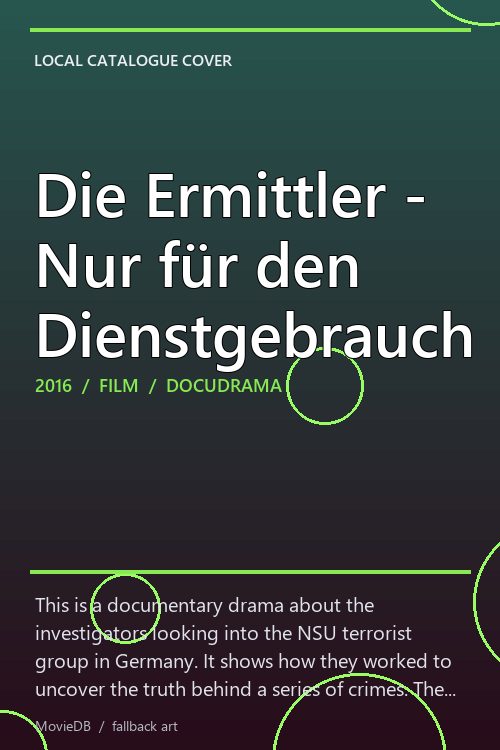 Die Ermittler - Nur für den Dienstgebrauch poster