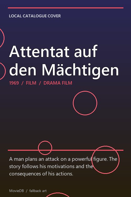 Attentat auf den Mächtigen poster
