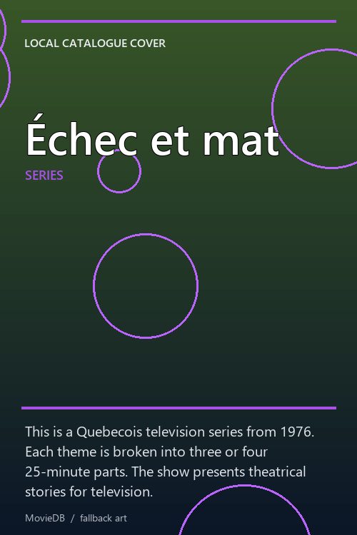 Échec et mat poster