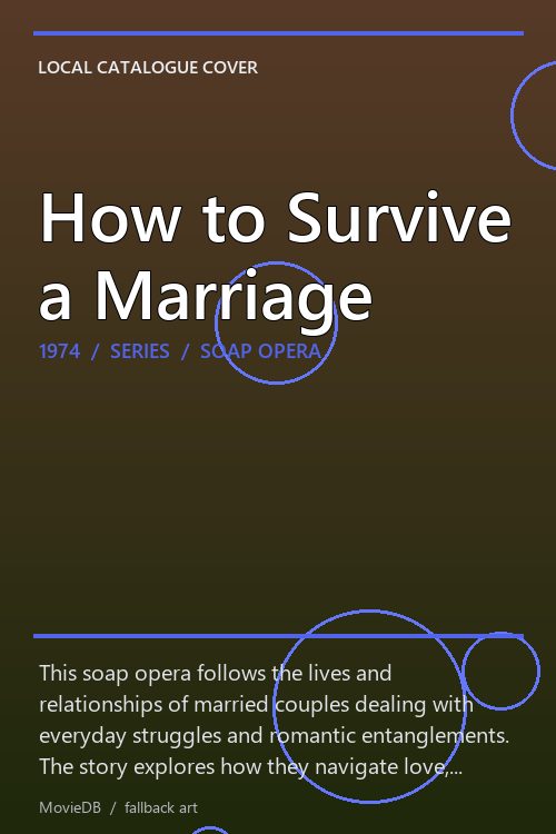 How to Survive a Marriage poster