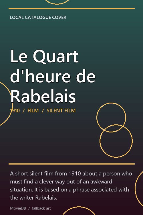 Le Quart d'heure de Rabelais poster