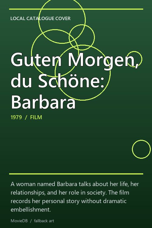 Guten Morgen, du Schöne: Barbara poster