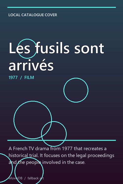 Les fusils sont arrivés poster